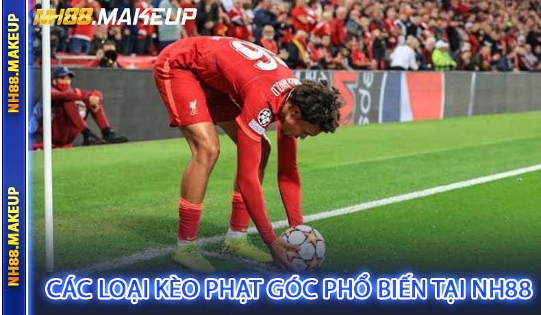 Các loại kèo phạt góc phổ biến tại NH88